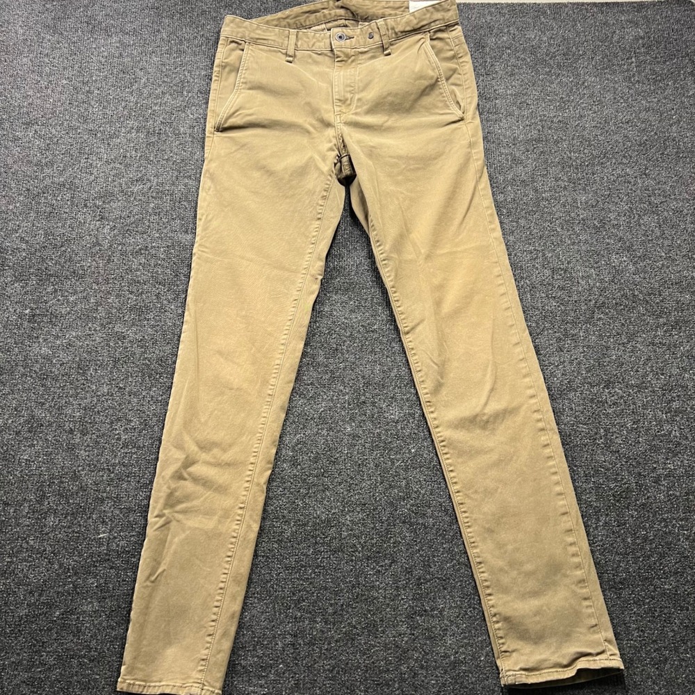 Rag & Bone Fit 2 Slim Chino Pants Mens 32 Army Khaki M1724O080ARM Made in USA